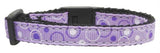 Retro Nylon Ribbon Collar Lavender Cat Safety