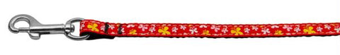 Butterfly Nylon Ribbon Collar Red 3-8 wide 4Ft Lsh