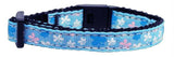 Butterfly Nylon Ribbon Collar Blue Cat Safety