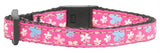 Butterfly Nylon Ribbon Collar Pink Cat Safety