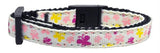 Butterfly Nylon Ribbon Collar White Cat Safety