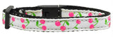 Cherries Nylon Collar White Cat Safety