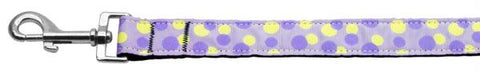 Confetti Dots Nylon Collar Lavender 1 wide 6ft Lsh