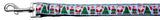 Aqua Santa Nylon Ribbon Collars 1 wide 4ft Leash