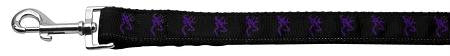 Purple Deer Nylon Ribbon Dog Collars 1 wide 4ft Leash