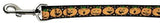 Pumpkins Nylon Ribbon Dog Collars 1 wide 6ft Leash