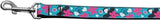 Aqua Love Nylon Ribbon Dog Collars 1 wide 4ft Leash