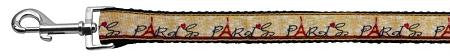 With Love from Paris Ribbon Dog Collars 1 wide 4ft Leash