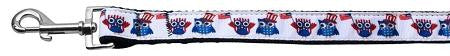 American Owls Ribbon Dog Collars 1 wide 4ft Leash