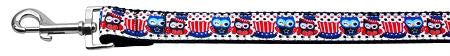 Proud Owls Nylon Ribbon Dog Collars 1 wide 4ft Leash