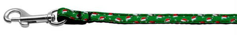 Santa Hat Nylon and Ribbon Collars . 3-8'' wide x 4' Leash