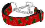 Christmas Tree Nylon Ribbon Collar Martingale Medium