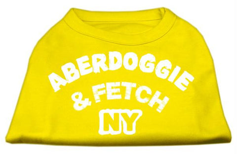 Aberdoggie NY Screenprint Shirts Yellow Lg (14)