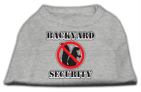 Backyard Security Screen Print Shirts Grey M (12)