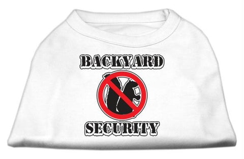 Backyard Security Screen Print Shirts White M (12)