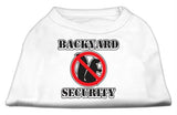 Backyard Security Screen Print Shirts White S (10)