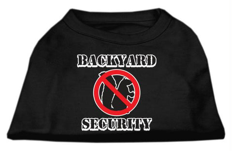 Backyard Security Screen Print Shirts Black XXXL(20)