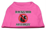 Backyard Security Screen Print Shirts Bright Pink XXXL(20)