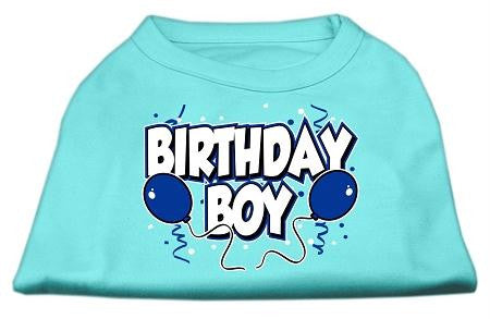 Birthday Boy Screen Print Shirts Aqua XS (8)