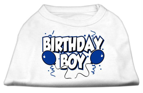 Birthday Boy Screen Print Shirts White XS (8)