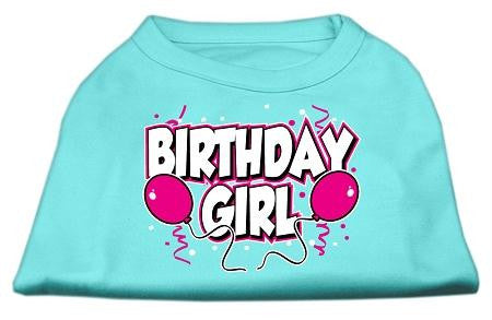 Birthday Girl Screen Print Shirts Aqua Lg (14)