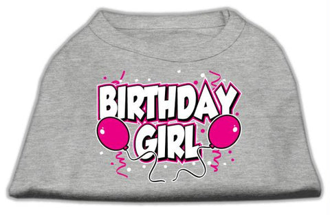 Birthday Girl Screen Print Shirts Grey XS (8)