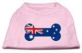 Bone Shaped Australian Flag Screen Print Shirts Light Pink L (14)