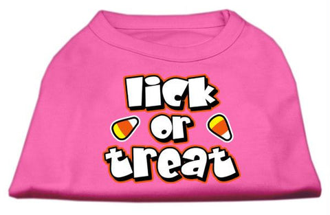 Lick Or Treat Screen Print Shirts Bright Pink L (14)