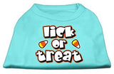 Lick Or Treat Screen Print Shirts Aqua M (12)