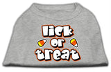 Lick Or Treat Screen Print Shirts Grey XS (8)