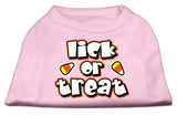 Lick Or Treat Screen Print Shirts Light Pink XS (8)