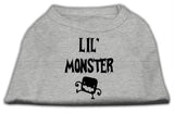 Lil Monster Screen Print Shirts Grey Lg (14)