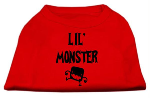 Lil Monster Screen Print Shirts Red XS (8)