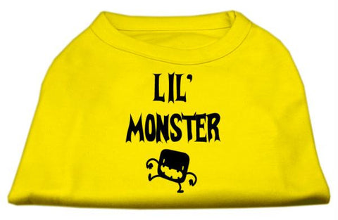 Lil Monster Screen Print Shirts Yellow XS (8)