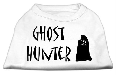 Ghost Hunter Screen Print Shirt White with Black Lettering Med (12)