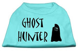 Ghost Hunter Screen Print Shirt Aqua with Black Lettering Sm (10)