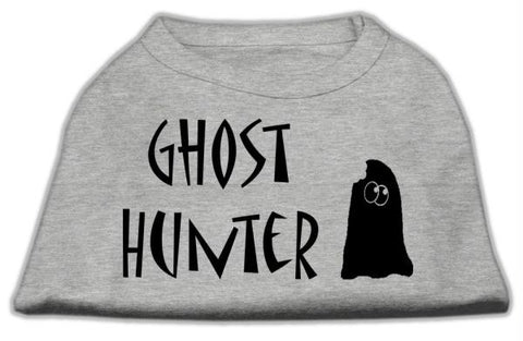 Ghost Hunter Screen Print Shirt Grey with Black Lettering Sm (10)