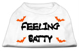 Feeling Batty Screen Print Shirts White XS (8)