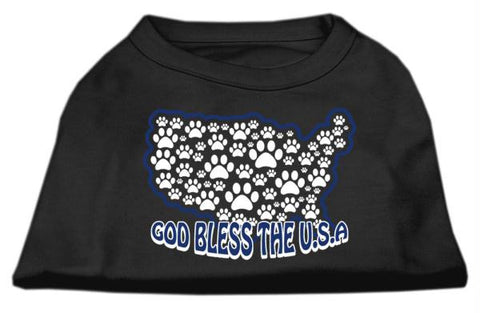 God Bless USA Screen Print Shirts Black M (12)