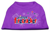 Little Firecracker Screen Print Shirts Purple L (14)