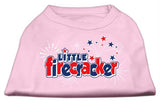 Little Firecracker Screen Print Shirts Light Pink M (12)