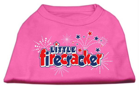 Little Firecracker Screen Print Shirts Bright Pink XXL (18)