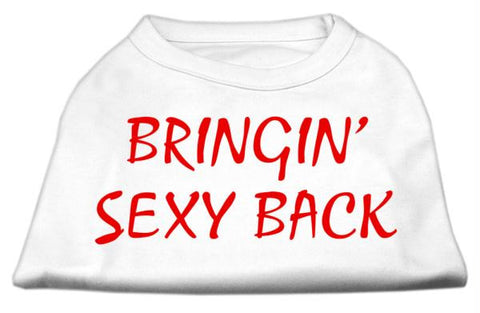 Bringin' Sexy Back Screen Print Shirts White Med (12)