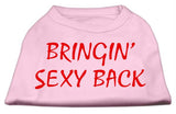 Bringin' Sexy Back Screen Print Shirts Pink XS (8)