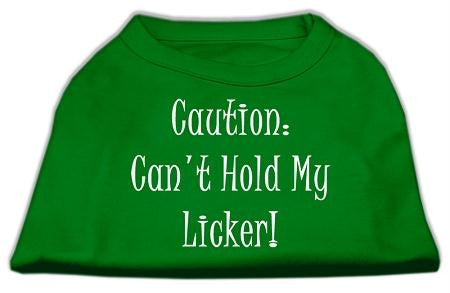 Can't Hold My Licker Screen Print Shirts Emerald Green Lg (14)