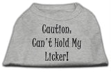 Can't Hold My Licker Screen Print Shirts Grey Lg (14)