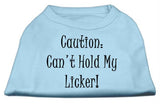 Can't Hold My Licker Screen Print Shirts Baby Blue Med (12)