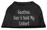 Can't Hold My Licker Screen Print Shirts Black  Sm (10)