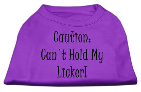 Can't Hold My Licker Screen Print Shirts Purple XXL (18)