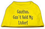 Can't Hold My Licker Screen Print Shirts Yellow XXXL (20)